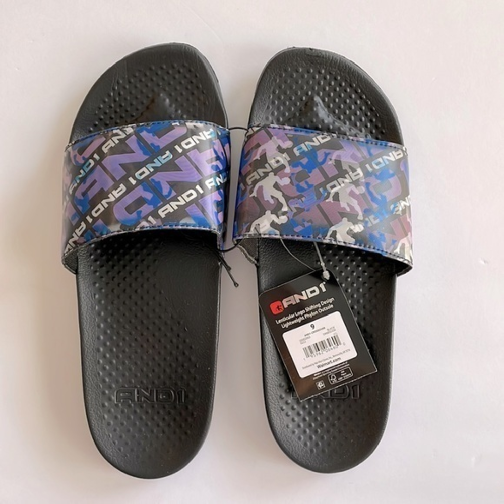 And1 Men’s Crossover Sport Slide Sandals‎ Size 9